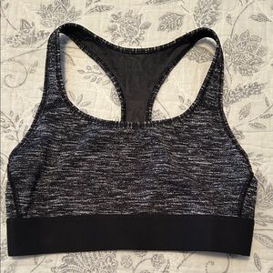 Victoria Sport Heathered Black and Gray Sports Bra size small